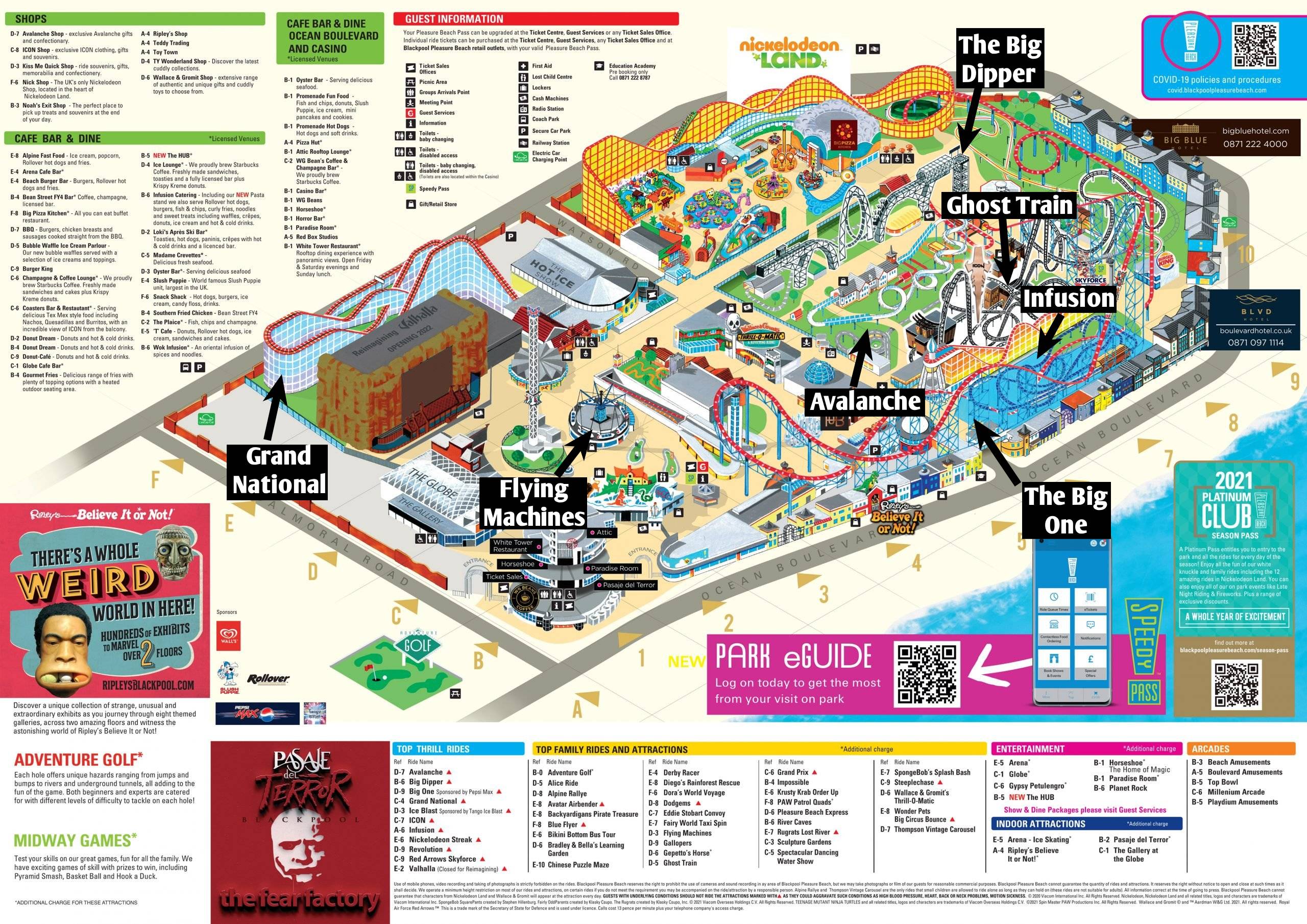 blackpool pleasure beach map