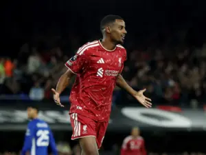 Isak nets double and Barcola debuts in Liverpool’s first win of season under new coach